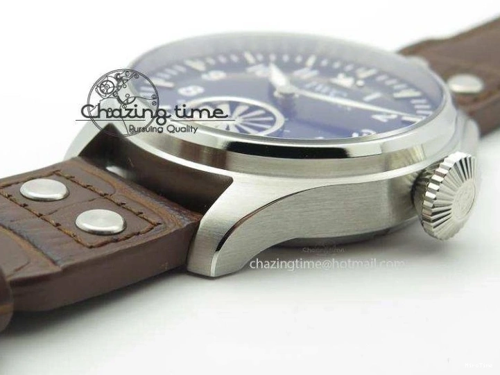 MIROTIME 0105 Reliable Big Pilot “Markus Buhler” IW5003 Turbine V6F Best Edition Blue Dial On Leather Strap A 7324